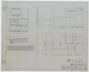 First State Bank Building, Big Springs, Texas: First Floor, Ceiling, & Mezzanine Plans