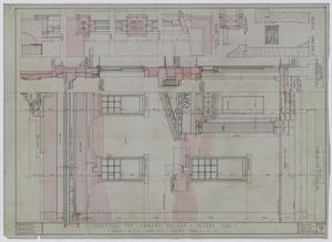 Primary view of object titled 'Simmons College Cafeteria, Abilene, Texas: Main Entrance & Window Renderings'.