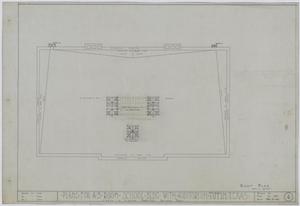 Plans For A 5 Room School Building With Auditorium, Tiffin, Texas: Roof Plan