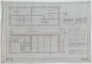 First State Bank Building, Loraine, Texas: Floor & Foundation Plans