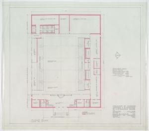 Preliminary of Proposed Additions & Alterations to a Gymnasium Building for McMurry College, Abilene, Texas: Floor Plan