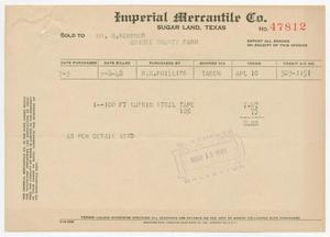 [Invoice for R. K. Phillips from Imperial Mercantile Co.]
