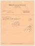 Thumbnail image of item number 1 in: '[Invoice for Braniff Airways Ticket]'.