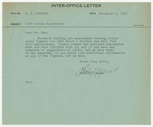 Primary view of object titled '[Letter from T. L. James to D. W. Kempner, December 6, 1948]'.