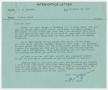 Letter: [Letter from T. L. James to D. W. Kempner, November 23, 1949]