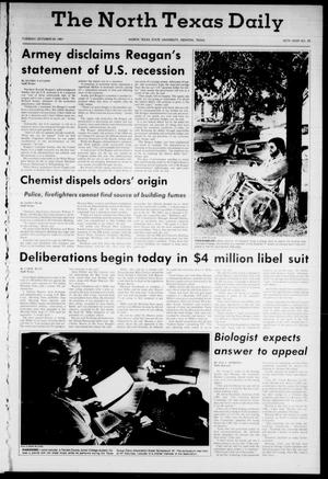 The North Texas Daily (Denton, Tex.), Vol. 65, No. 29, Ed. 1 Tuesday, October 20, 1981