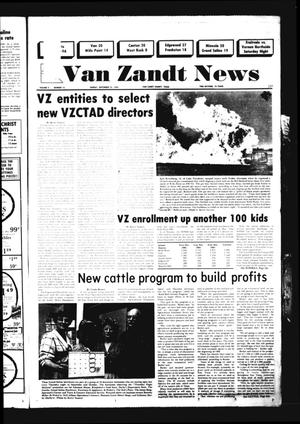Van Zandt News (Wills Point, Tex.), Vol. 4, No. 16, Ed. 1 Sunday, September 22, 1985