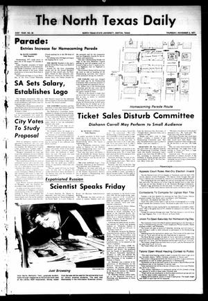 The North Texas Daily (Denton, Tex.), Vol. 61, No. 38, Ed. 1 Thursday, November 3, 1977