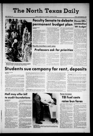 The North Texas Daily (Denton, Tex.), Vol. 63, No. 16, Ed. 1 Friday, September 28, 1979