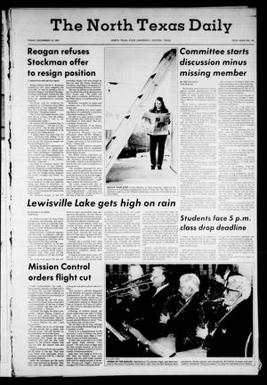 The North Texas Daily (Denton, Tex.), Vol. 65, No. 44, Ed. 1 Friday, November 13, 1981