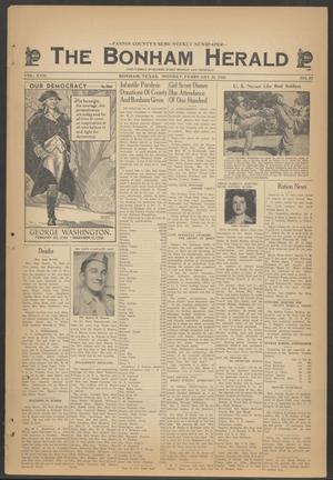 The Bonham Herald (Bonham, Tex.), Vol. 17, No. 57, Ed. 1 Monday, February 21, 1944