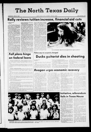 The North Texas Daily (Denton, Tex.), Vol. 64, No. 108, Ed. 1 Wednesday, April 29, 1981
