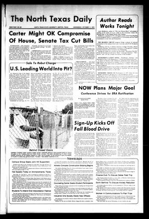The North Texas Daily (Denton, Tex.), Vol. 62, No. 23, Ed. 1 Wednesday, October 11, 1978