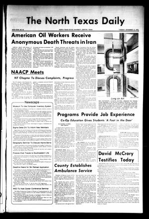 The North Texas Daily (Denton, Tex.), Vol. 62, No. 43, Ed. 1 Tuesday, November 14, 1978