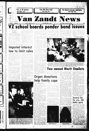Van Zandt News (Wills Point, Tex.), Vol. 3, No. 38, Ed. 1 Sunday, February 24, 1985