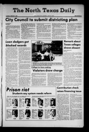 The North Texas Daily (Denton, Tex.), Vol. 63, No. 70, Ed. 1 Thursday, February 7, 1980