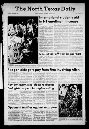 The North Texas Daily (Denton, Tex.), Vol. 65, No. 51, Ed. 1 Tuesday, December 1, 1981