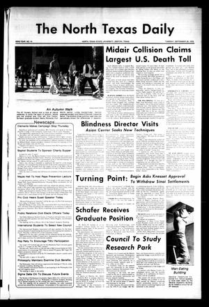 The North Texas Daily (Denton, Tex.), Vol. 62, No. 14, Ed. 1 Tuesday, September 26, 1978