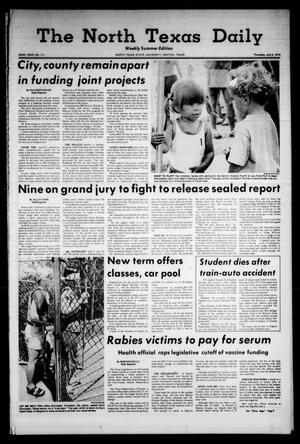 The North Texas Daily (Denton, Tex.), Vol. 62, No. 112, Ed. 1 Thursday, July 5, 1979