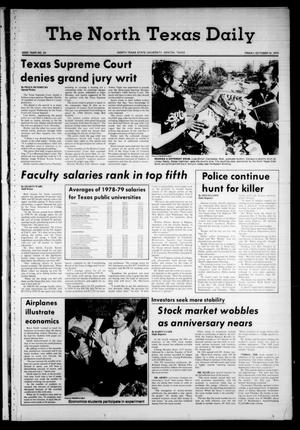 The North Texas Daily (Denton, Tex.), Vol. 63, No. 24, Ed. 1 Friday, October 12, 1979