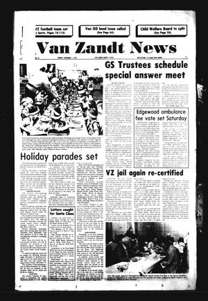 Van Zandt News (Wills Point, Tex.), Vol. [4], No. 26, Ed. 1 Sunday, December 1, 1985