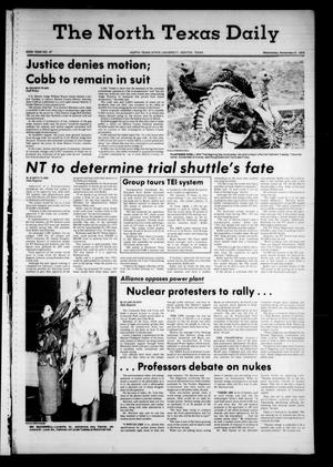 The North Texas Daily (Denton, Tex.), Vol. 63, No. 47, Ed. 1 Wednesday, November 21, 1979