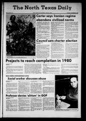The North Texas Daily (Denton, Tex.), Vol. 63, No. 50, Ed. 1 Thursday, November 29, 1979
