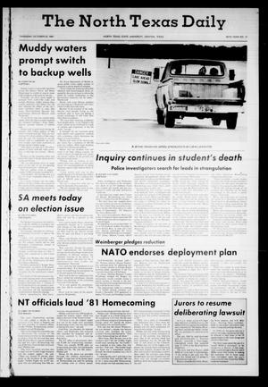 The North Texas Daily (Denton, Tex.), Vol. 65, No. 31, Ed. 1 Thursday, October 22, 1981