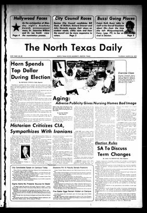 Primary view of object titled 'The North Texas Daily (Denton, Tex.), Vol. 61, No. 88, Ed. 1 Thursday, March 30, 1978'.