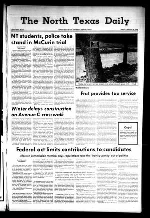 The North Texas Daily (Denton, Tex.), Vol. 62, No. 61, Ed. 1 Friday, January 26, 1979