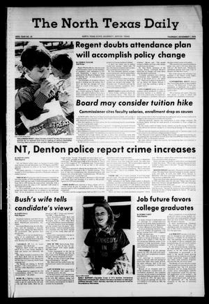 The North Texas Daily (Denton, Tex.), Vol. 63, No. 35, Ed. 1 Thursday, November 1, 1979