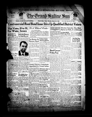 Primary view of object titled 'The Grand Saline Sun (Grand Saline, Tex.), Vol. 56, No. 19, Ed. 1 Thursday, March 25, 1948'.