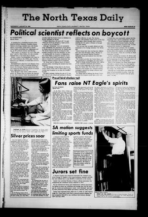 The North Texas Daily (Denton, Tex.), Vol. 63, No. 61, Ed. 1 Wednesday, January 23, 1980