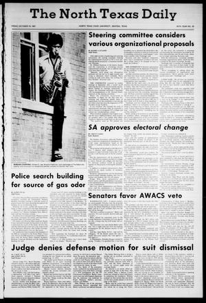 The North Texas Daily (Denton, Tex.), Vol. 65, No. 28, Ed. 1 Friday, October 16, 1981