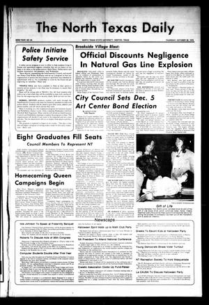 The North Texas Daily (Denton, Tex.), Vol. 62, No. 33, Ed. 1 Thursday, October 26, 1978