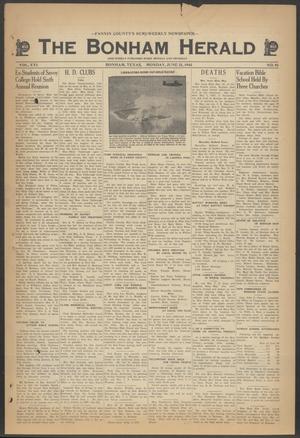 The Bonham Herald (Bonham, Tex.), Vol. 16, No. 91, Ed. 1 Monday, June 21, 1943