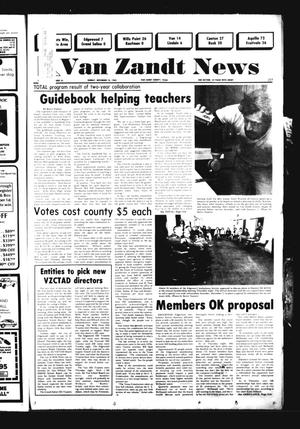 Van Zandt News (Wills Point, Tex.), Vol. [4], No. 23, Ed. 1 Sunday, November 10, 1985