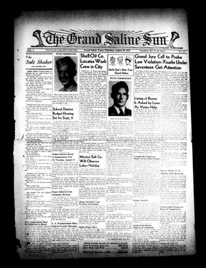 The Grand Saline Sun (Grand Saline, Tex.), Vol. 50, No. 40, Ed. 1 Thursday, August 26, 1943
