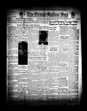 Primary view of object titled 'The Grand Saline Sun (Grand Saline, Tex.), Vol. 55, No. 44, Ed. 1 Thursday, September 18, 1947'.