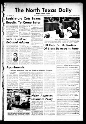 The North Texas Daily (Denton, Tex.), Vol. 61, No. 115, Ed. 1 Thursday, August 10, 1978