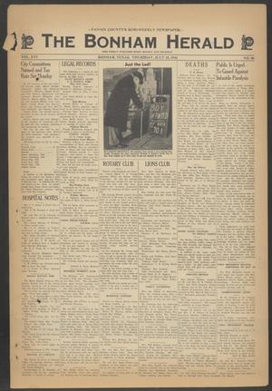 Primary view of object titled 'The Bonham Herald (Bonham, Tex.), Vol. 16, No. 98, Ed. 1 Thursday, July 15, 1943'.