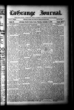 La Grange Journal. (La Grange, Tex.), Vol. 28, No. 37, Ed. 1 Thursday, September 12, 1907