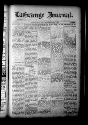 La Grange Journal. (La Grange, Tex.), Vol. 25, No. 29, Ed. 1 Thursday, July 21, 1904