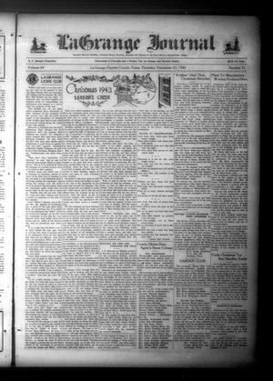 Primary view of object titled 'La Grange Journal (La Grange, Tex.), Vol. 64, No. 51, Ed. 1 Thursday, December 23, 1943'.