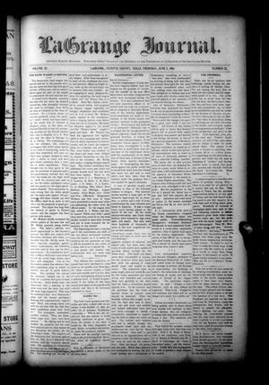 La Grange Journal. (La Grange, Tex.), Vol. 25, No. 22, Ed. 1 Thursday, June 2, 1904