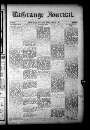 La Grange Journal. (La Grange, Tex.), Vol. 25, No. 5, Ed. 1 Thursday, February 4, 1904