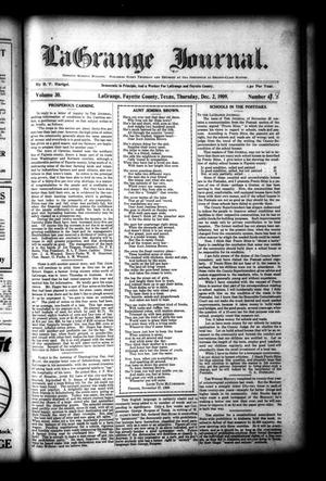 La Grange Journal. (La Grange, Tex.), Vol. 30, No. 48, Ed. 1 Thursday, December 2, 1909