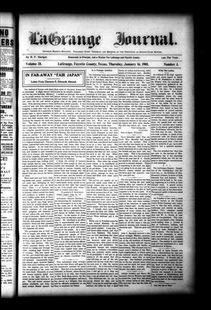La Grange Journal. (La Grange, Tex.), Vol. 28, No. 3, Ed. 1 Thursday, January 16, 1908