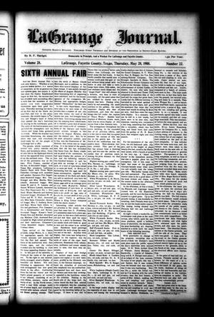 La Grange Journal. (La Grange, Tex.), Vol. 28, No. 22, Ed. 1 Thursday, May 28, 1908