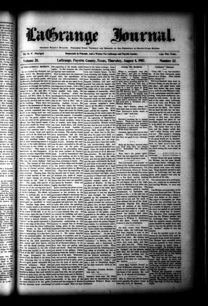 La Grange Journal. (La Grange, Tex.), Vol. 28, No. 32, Ed. 1 Thursday, August 8, 1907